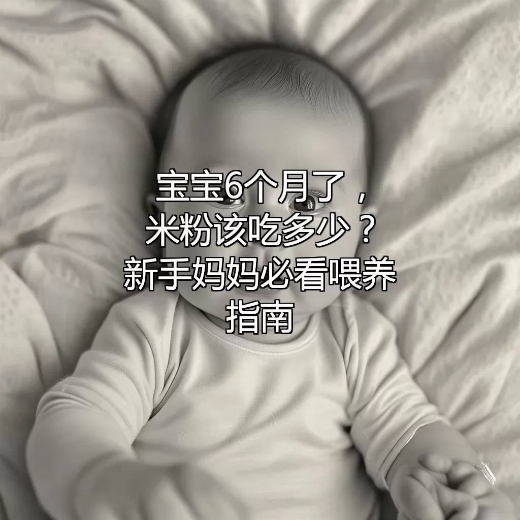 宝宝6个月了，米粉该吃多少？新手妈妈必看喂养指南！