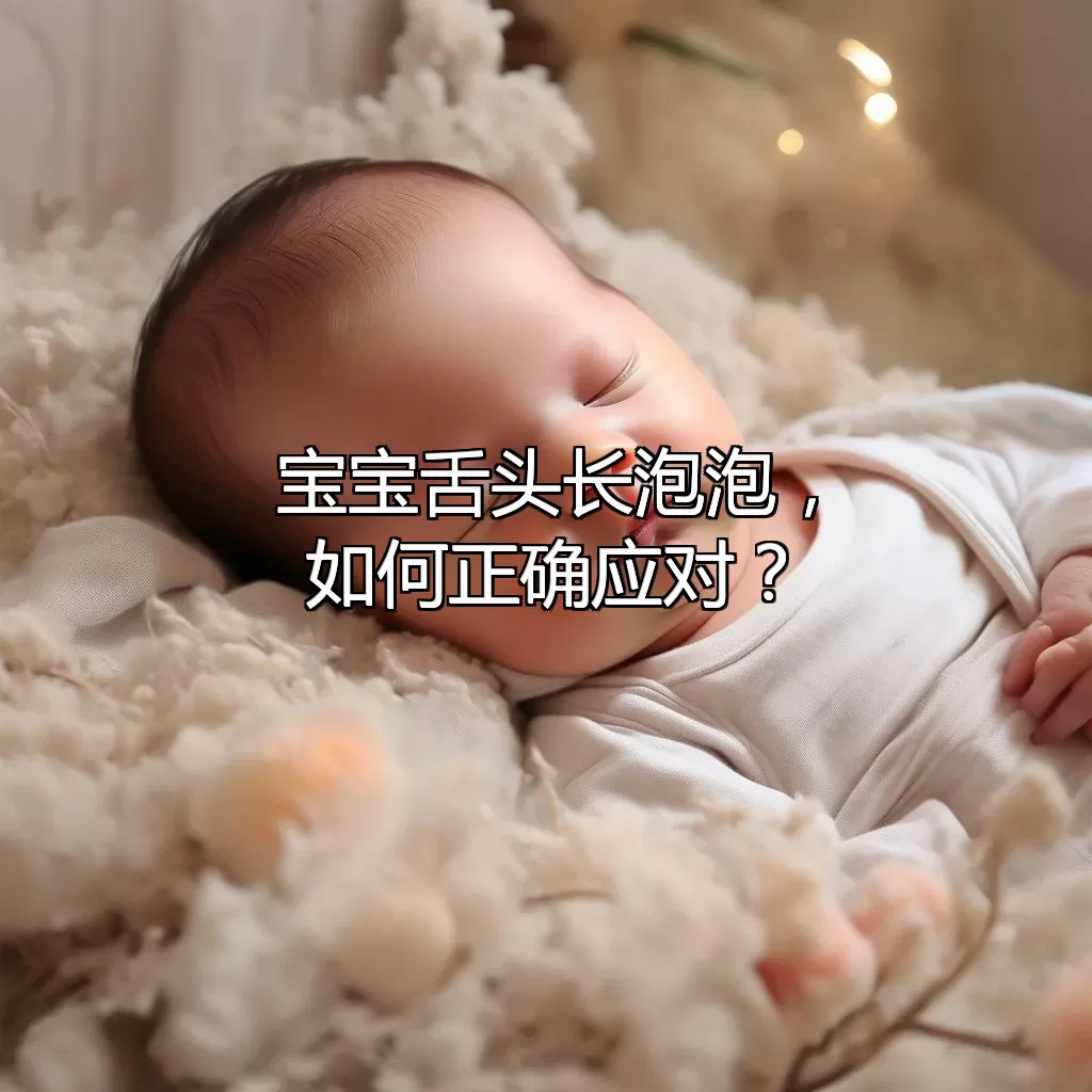 宝宝舌头长泡泡，如何正确应对？