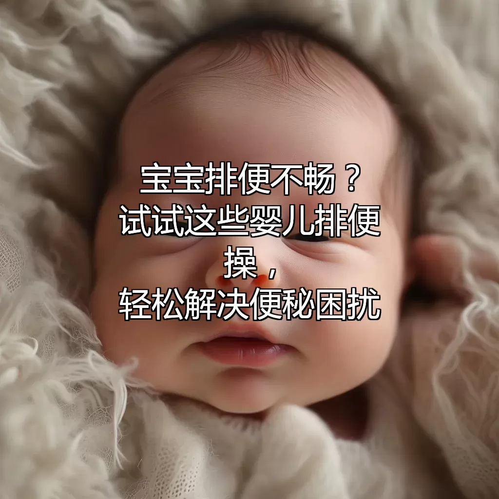 宝宝排便不畅？试试这些婴儿排便操，轻松解决便秘困扰