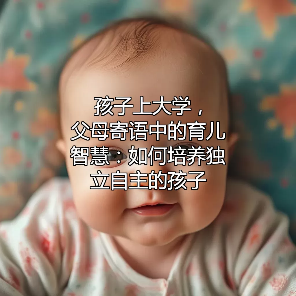 孩子上大学，父母寄语中的育儿智慧：如何培养独立自主的孩子