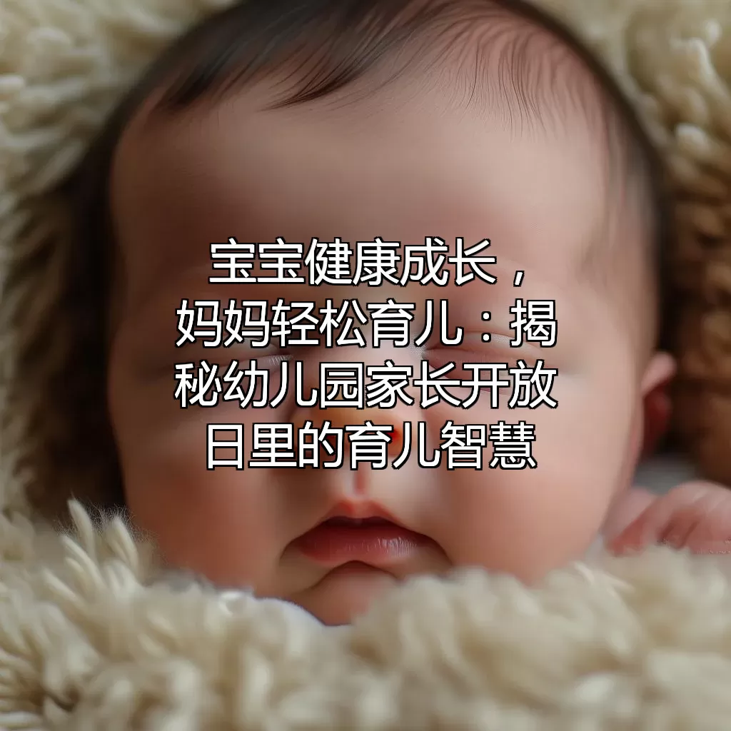 宝宝健康成长，妈妈轻松育儿：揭秘幼儿园家长开放日里的育儿智慧