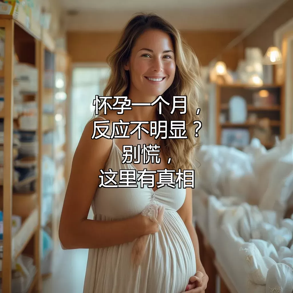 怀孕一个月，反应不明显？别慌，这里有真相！