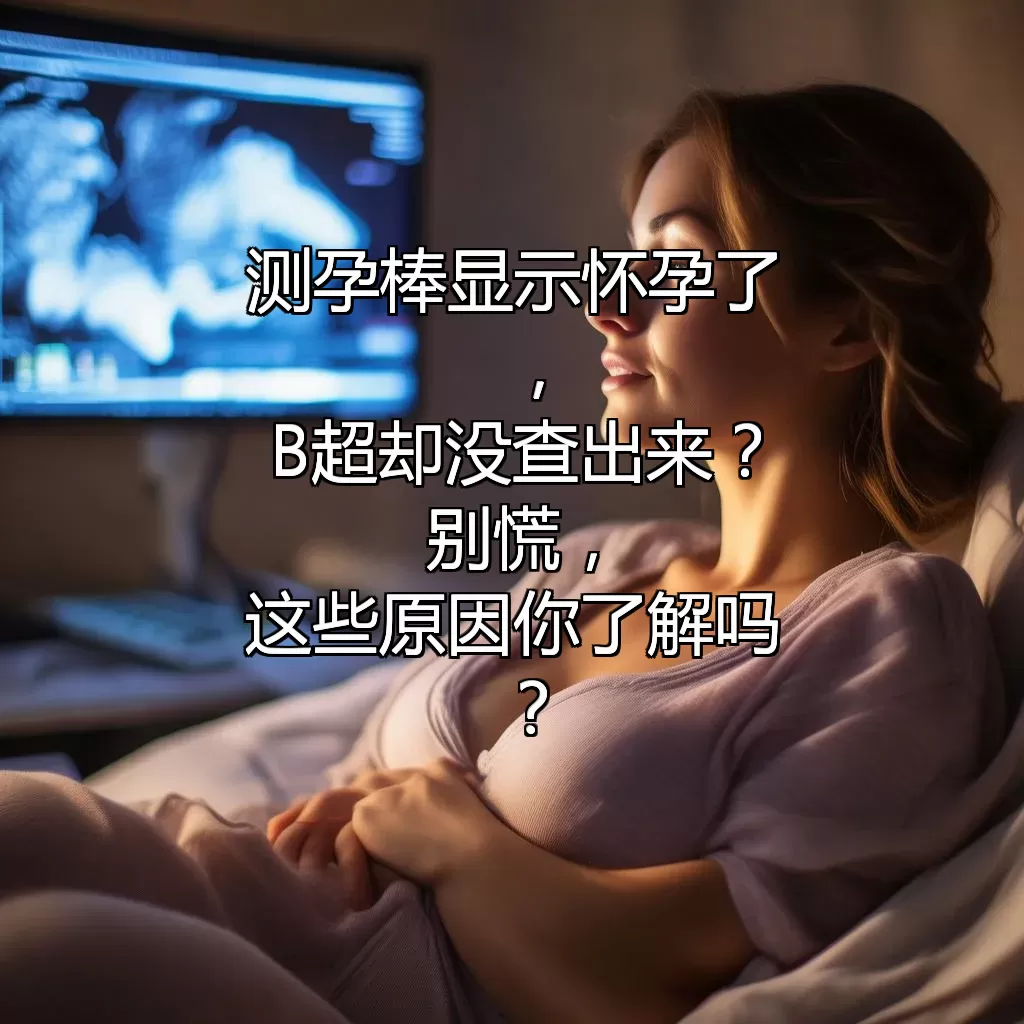测孕棒显示怀孕了，B超却没查出来？别慌，这些原因你了解吗？
